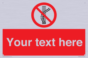 Custom prohibition Do not leave the tow track